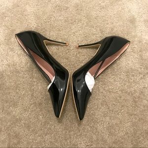 Brand New Black Patent Heels- Size 10